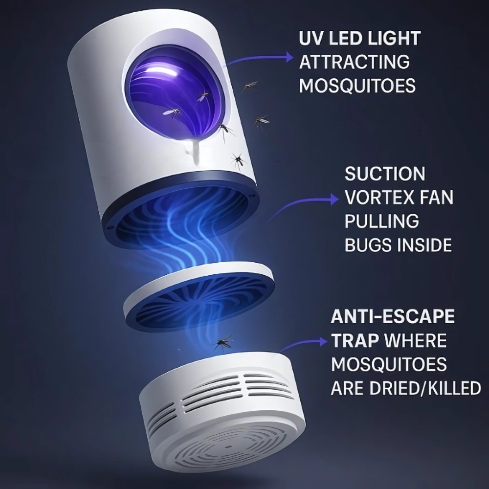 UV Light Electric Insect Killer Lamp Mosquito Trap
