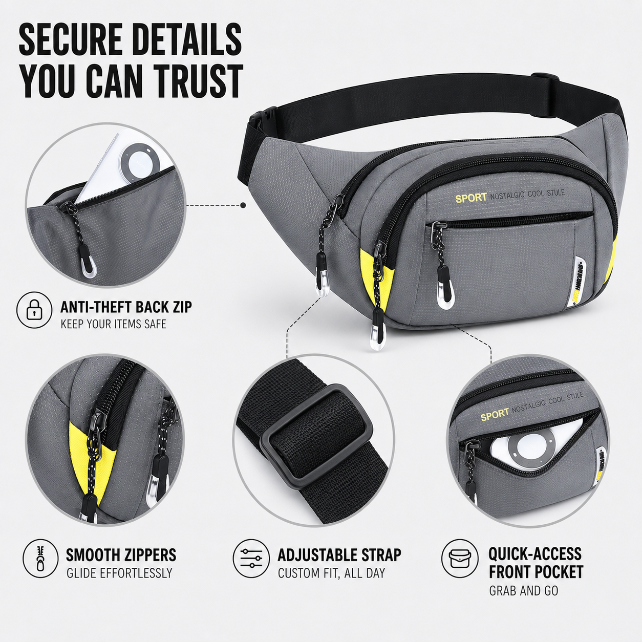 VeltroPack Slim Waist Pack