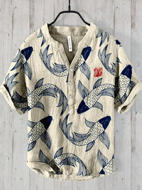 Vintage Fish Japanese Art Shirt