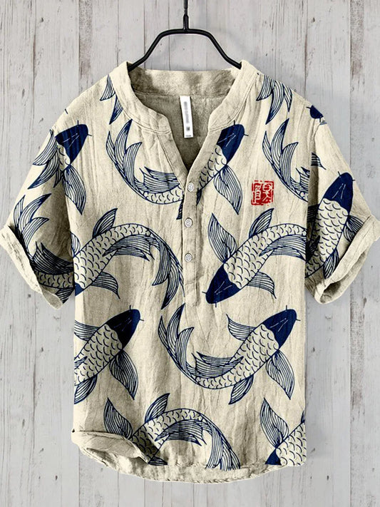 Vintage Fish Japanese Art Shirt