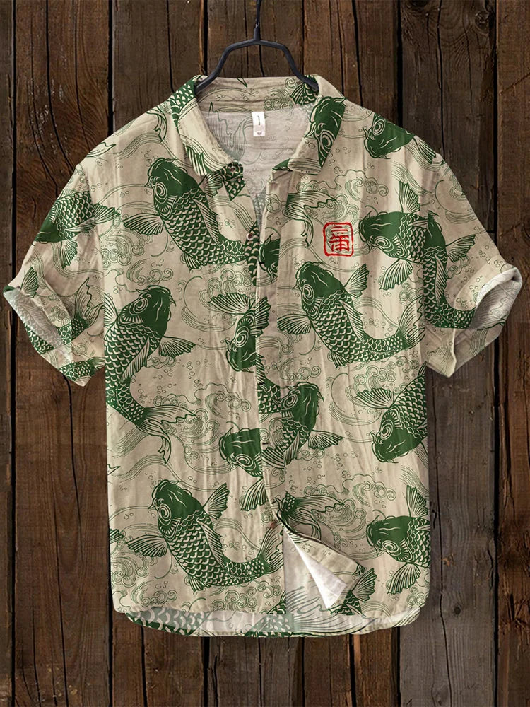 Vintage Fish Japanese Art Shirt