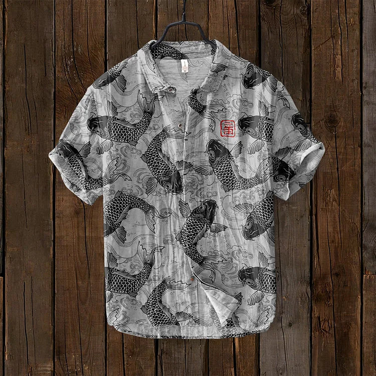 Vintage Fish Japanese Art Shirt
