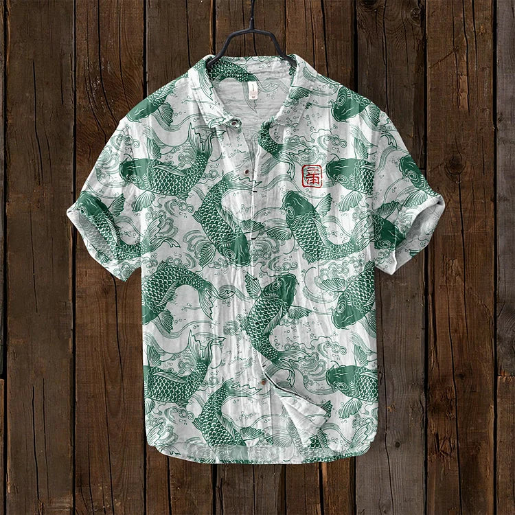 Vintage Fish Japanese Art Shirt