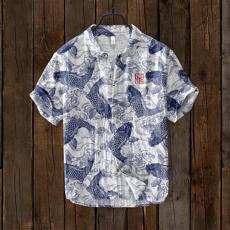 Vintage Fish Japanese Art Shirt