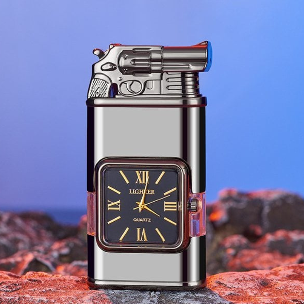 Vintage Inspired Multifunctional Double Flame Watch Lighter