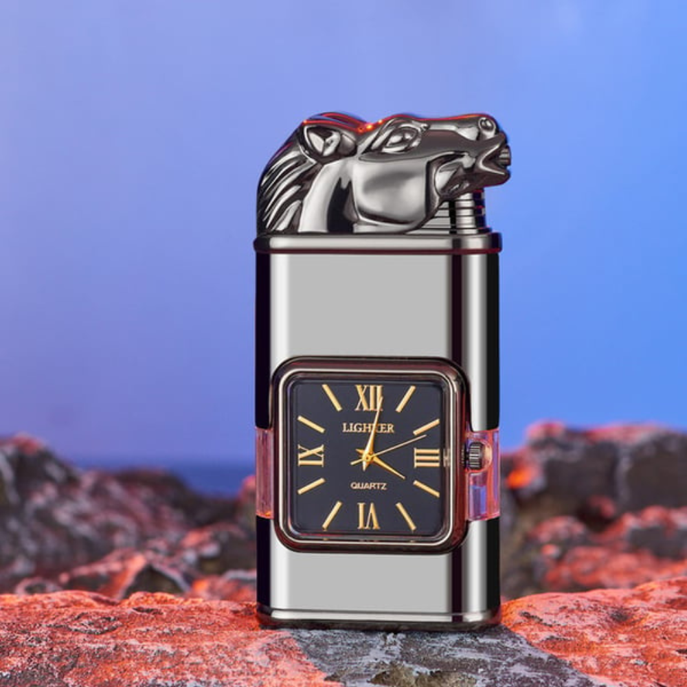 Vintage Inspired Multifunctional Double Flame Watch Lighter