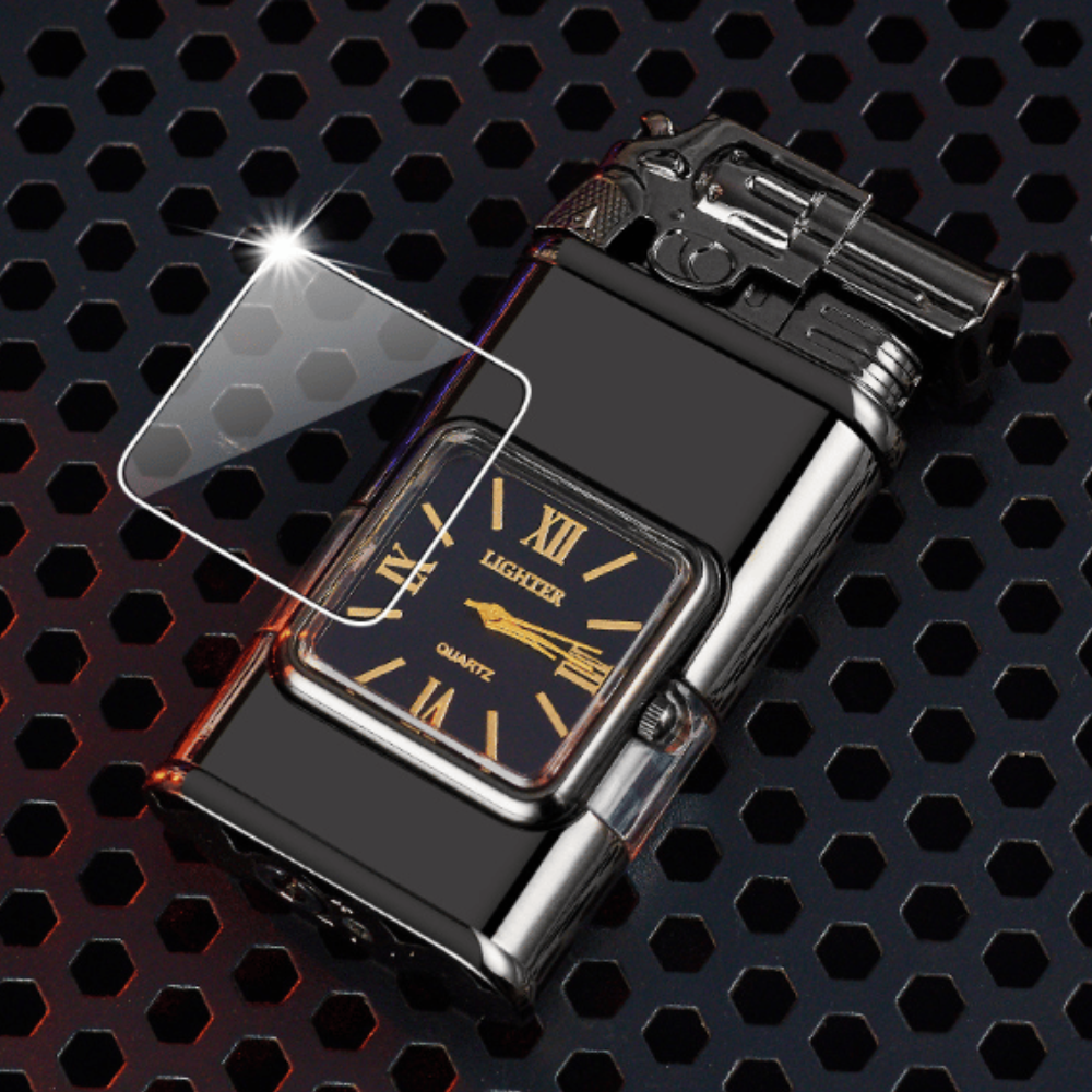 Vintage Inspired Multifunctional Double Flame Watch Lighter