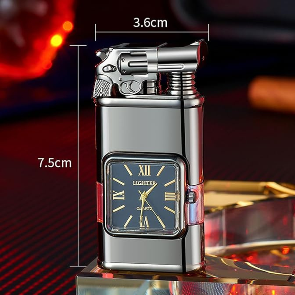 Vintage Inspired Multifunctional Double Flame Watch Lighter