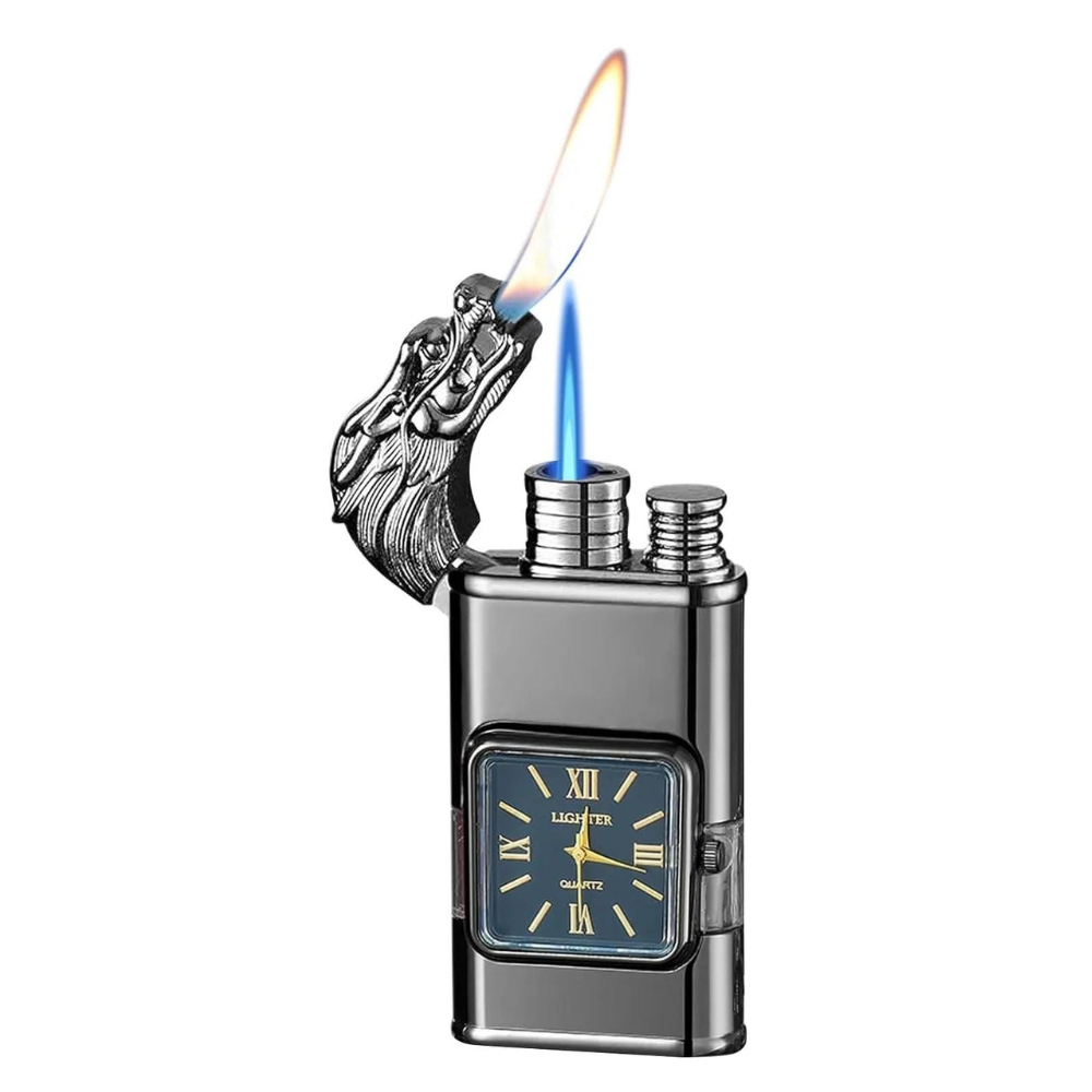 Vintage Inspired Multifunctional Double Flame Watch Lighter