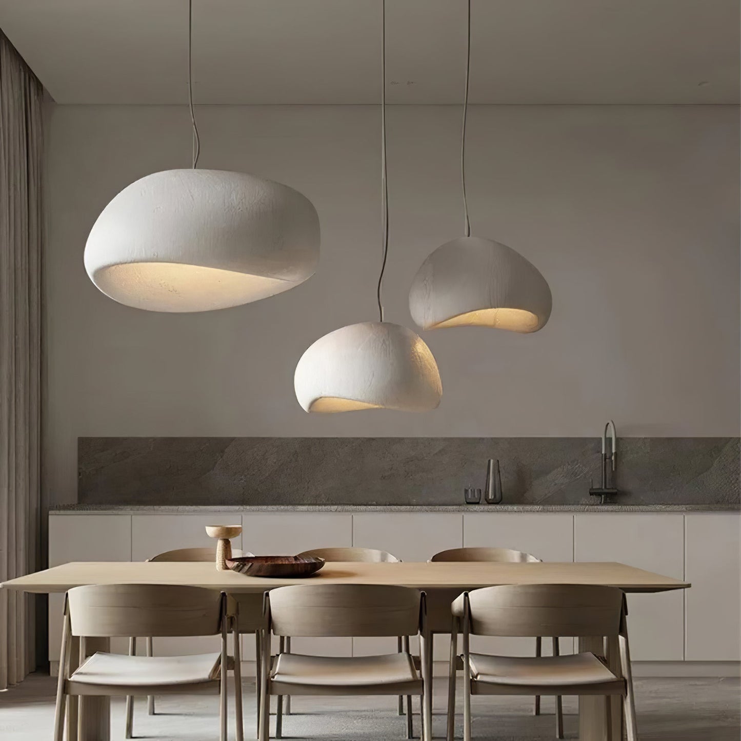 Wabi-Sabi Cocoon Pendant Light, Style A