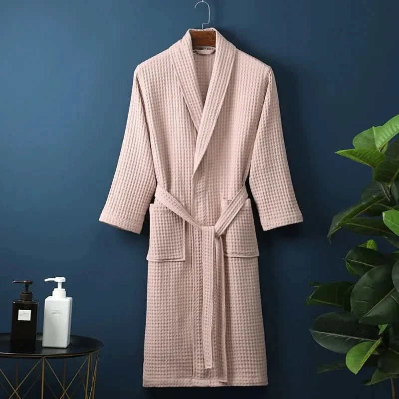 Waffle Bathrobe – Lightweight & Breathable