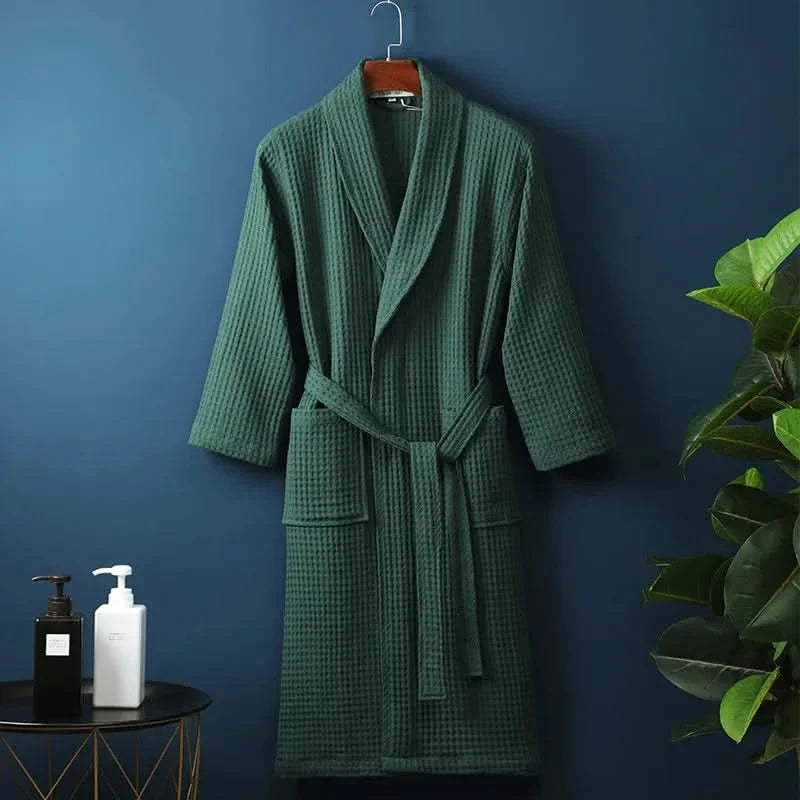 Waffle Bathrobe – Lightweight & Breathable