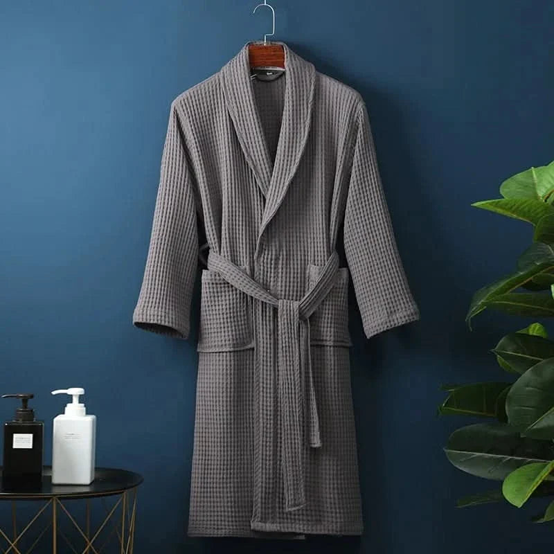 Waffle Bathrobe – Lightweight & Breathable