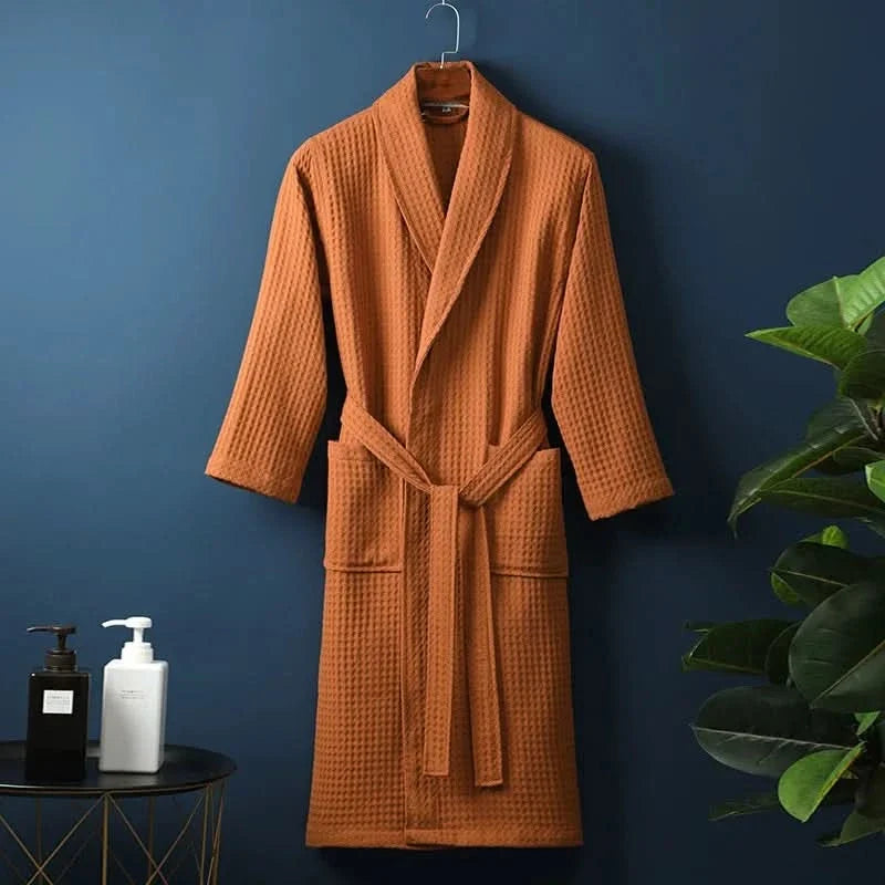Waffle Bathrobe – Lightweight & Breathable