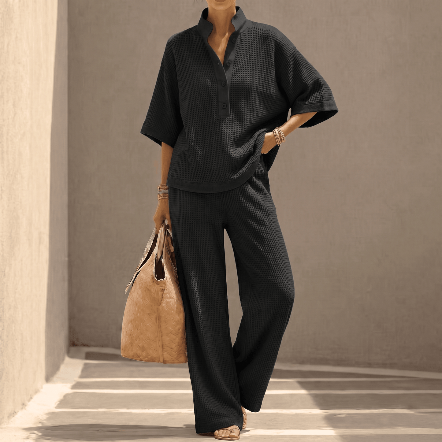 Waffle- Two-Piece Set
