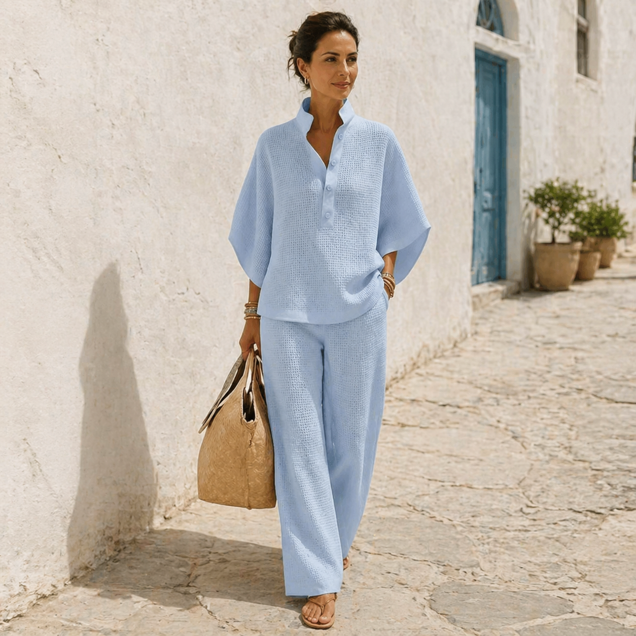Waffle- Two-Piece Set