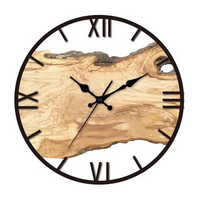 Wall Clock Large Black with Minimalist Design