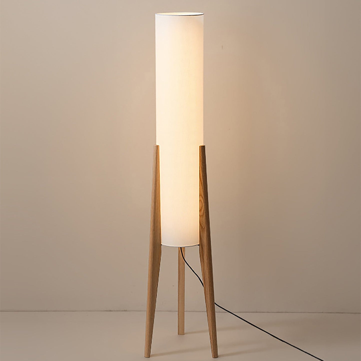 Walnut Floor Lamp - Solid Wood | LED | Modern Style