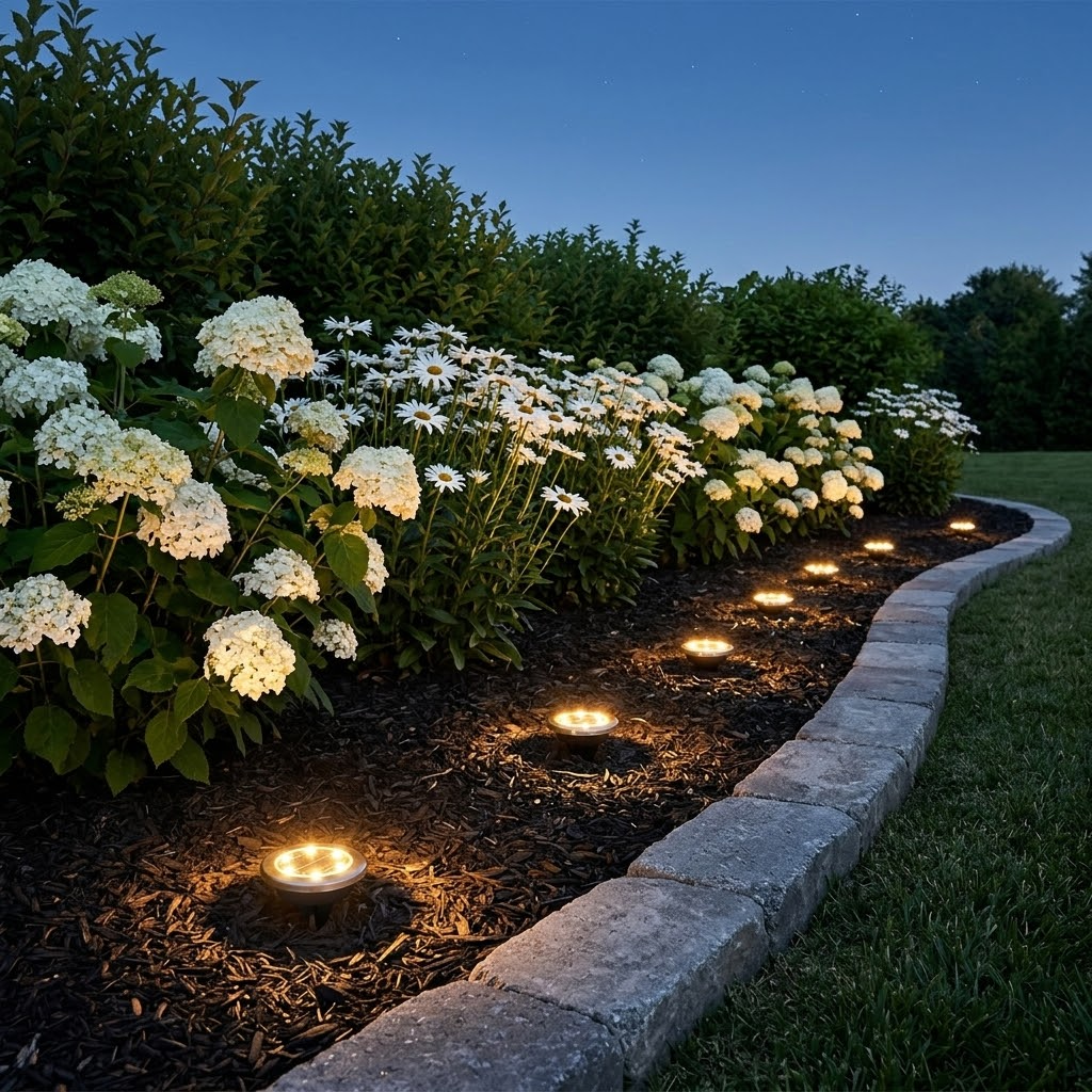 Warm-Glow Solar Path Lights