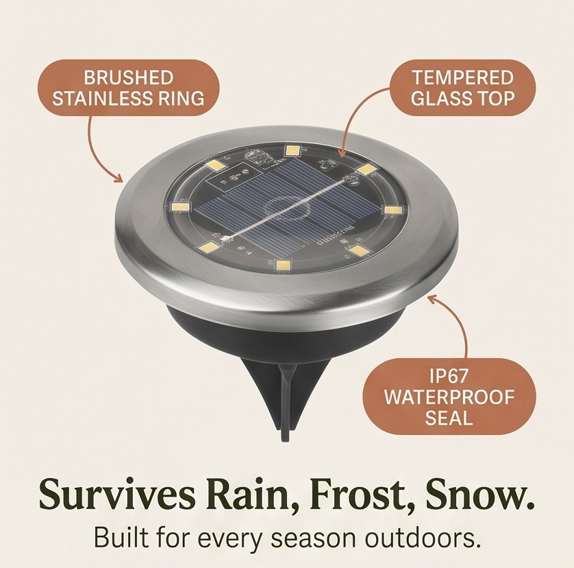 Warm-Glow Solar Path Lights