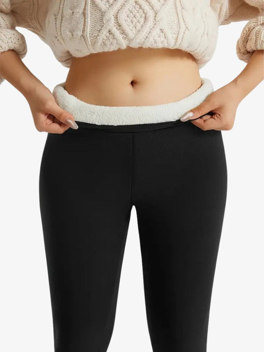 Warm Women's Sports Leggings with High Waist – Thermal Leggings for Winter Activities