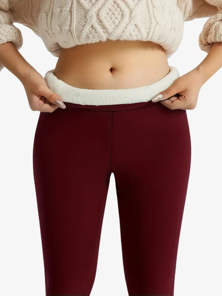 Warm Women's Sports Leggings with High Waist – Thermal Leggings for Winter Activities