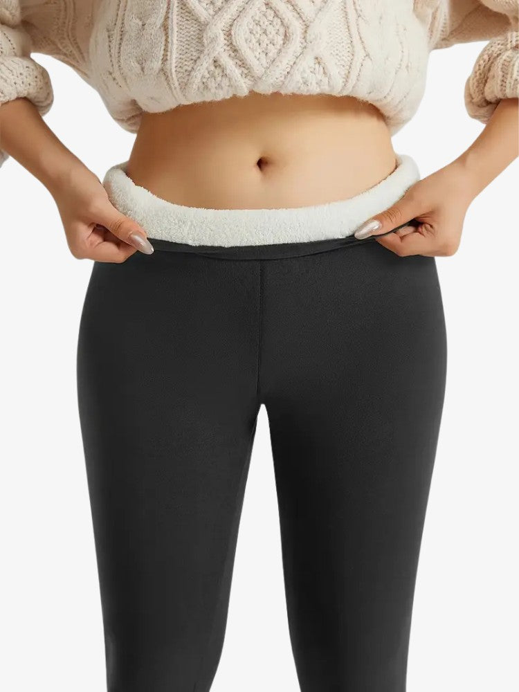 Warm Women's Sports Leggings with High Waist – Thermal Leggings for Winter Activities