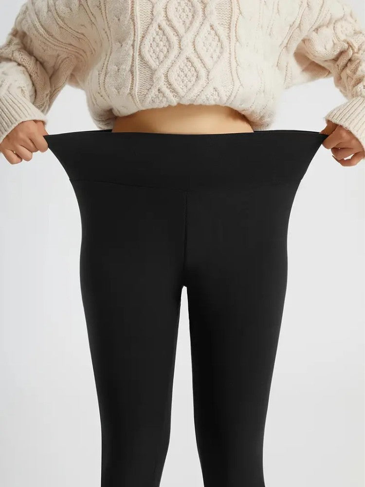 Warm Women's Sports Leggings with High Waist – Thermal Leggings for Winter Activities
