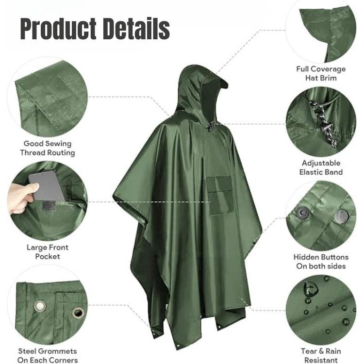 Waterproof All-Terrain Trekking Poncho