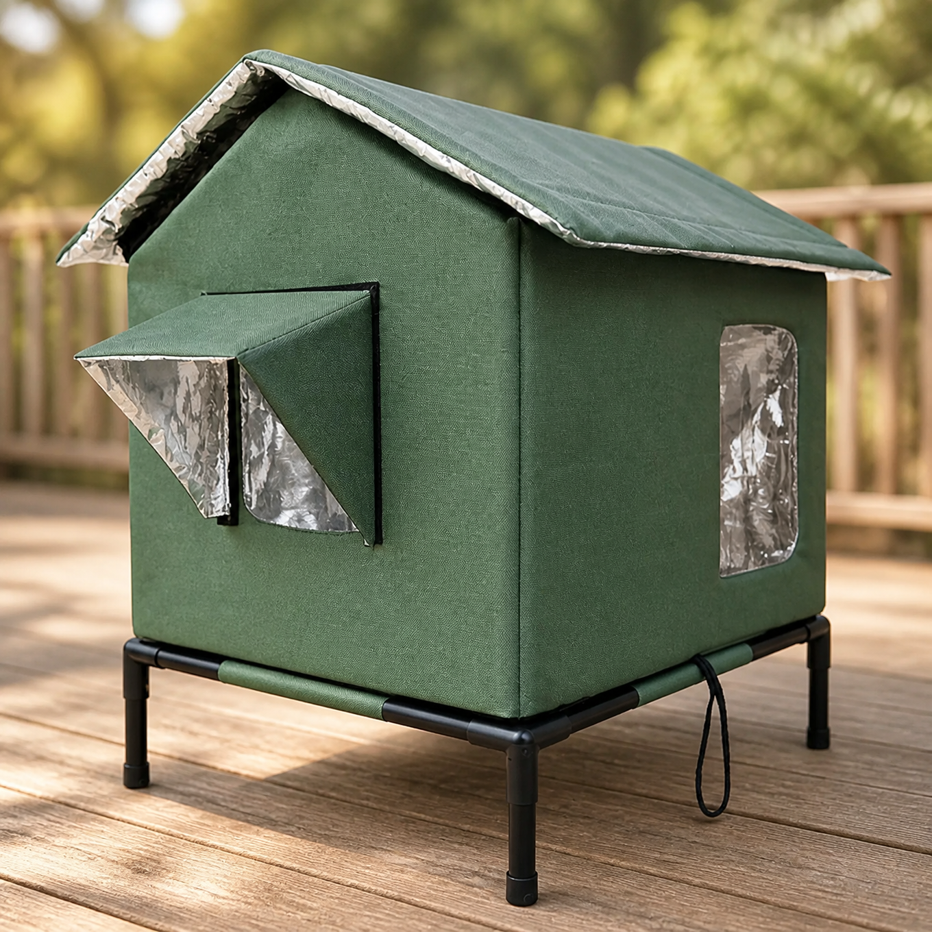 Waterproof Cat House with Thermal Lining