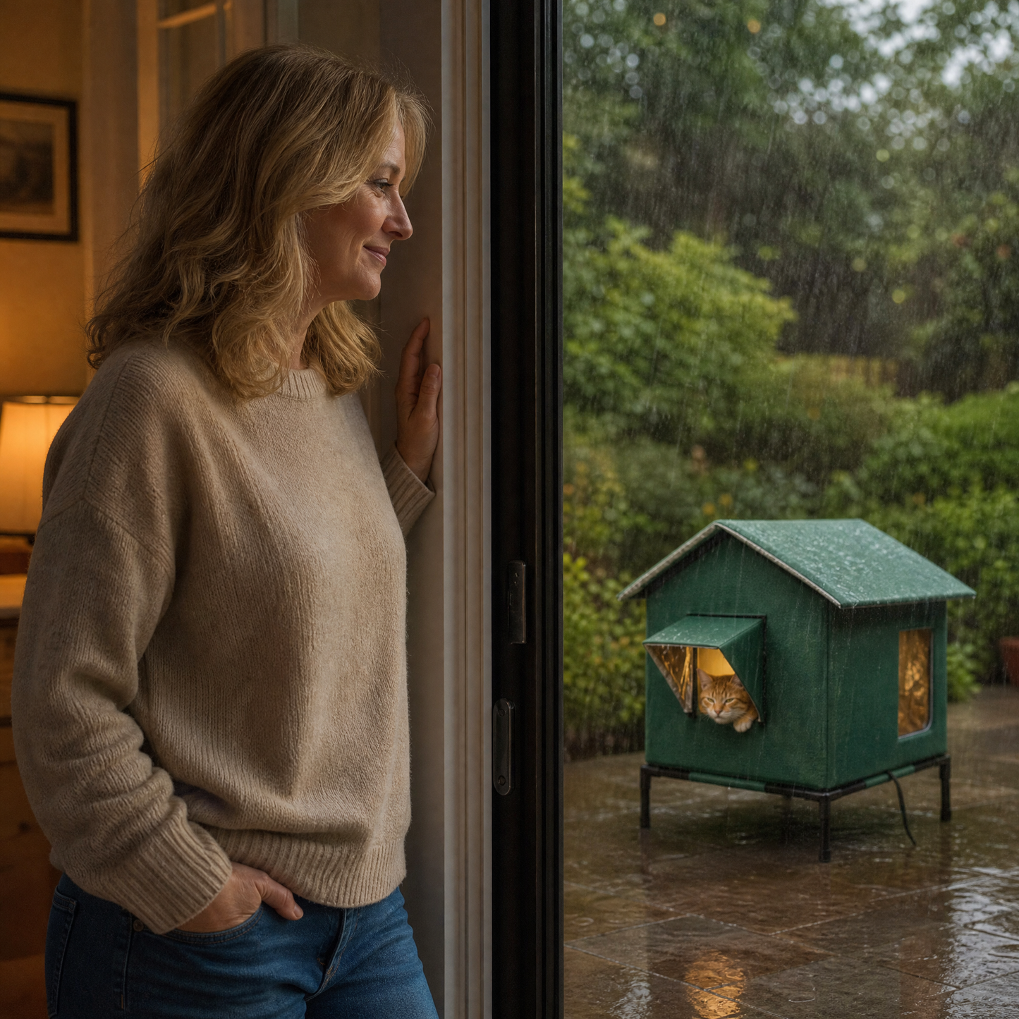 Waterproof Cat House with Thermal Lining