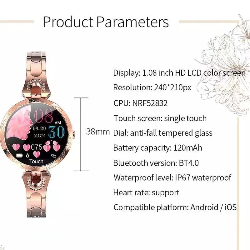 Waterproof Fitness Watch for Women – AquaFit Smartwatch