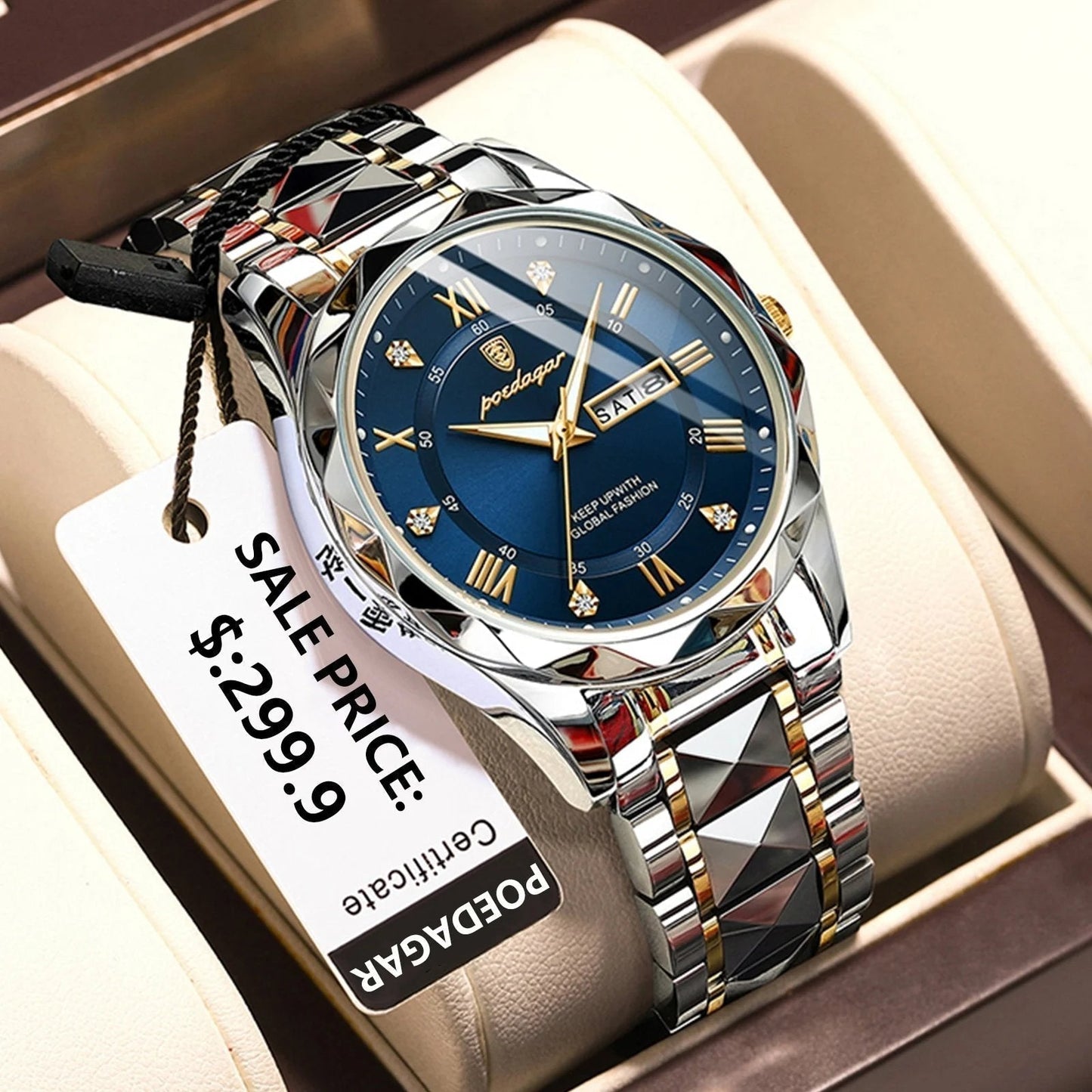 Waterproof Luxury Watch With Luminous Function