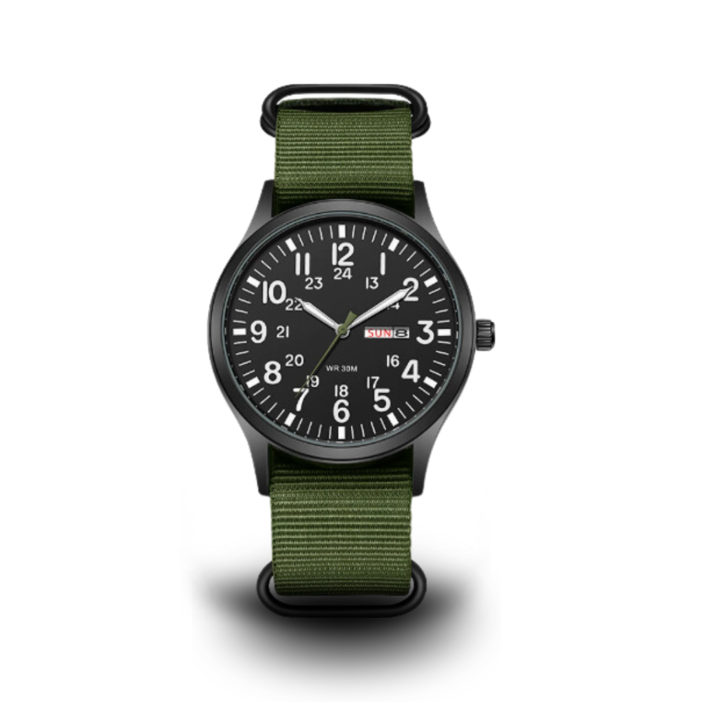 Waterproof Military Watch - Tactical Style with Luminous Dial