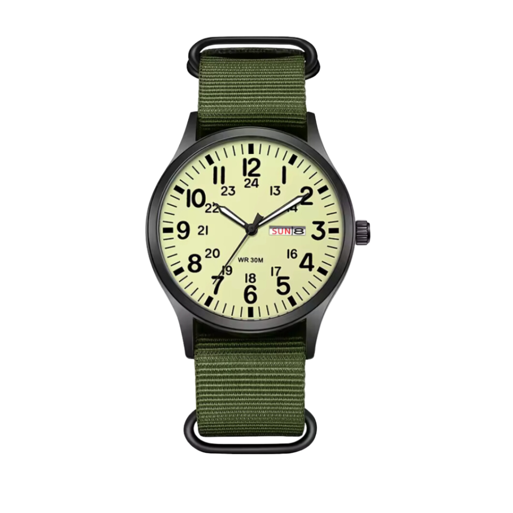 Waterproof Military Watch - Tactical Style with Luminous Dial