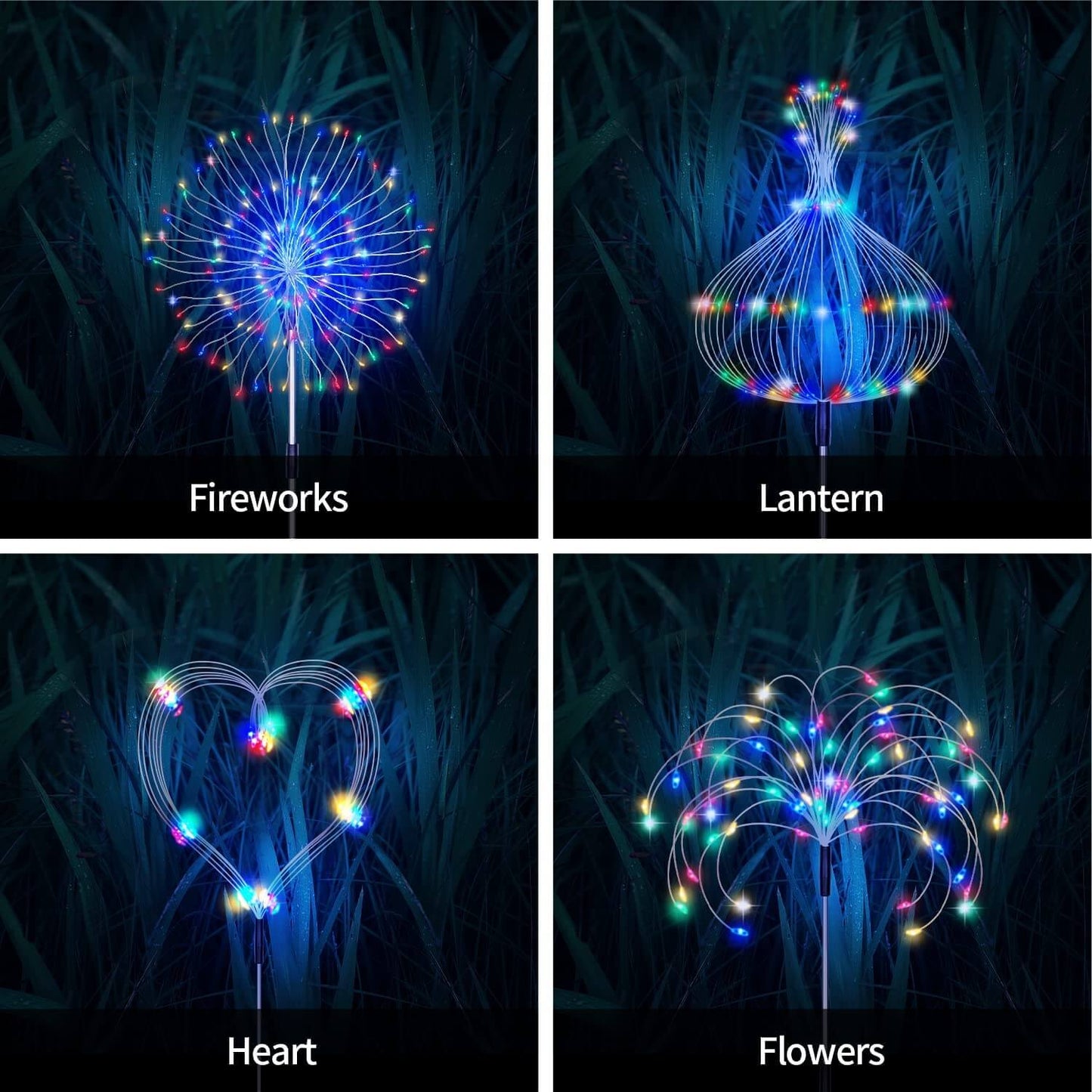 Waterproof Solar Garden Firework Lamp
