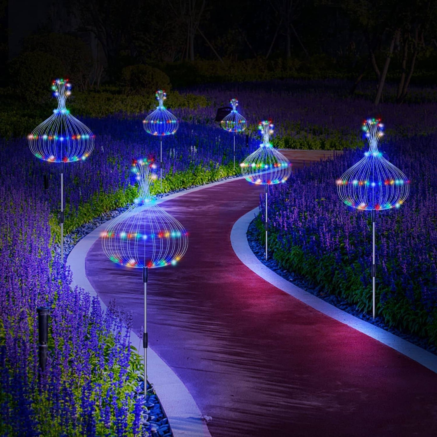 Waterproof Solar Garden Firework Lamp
