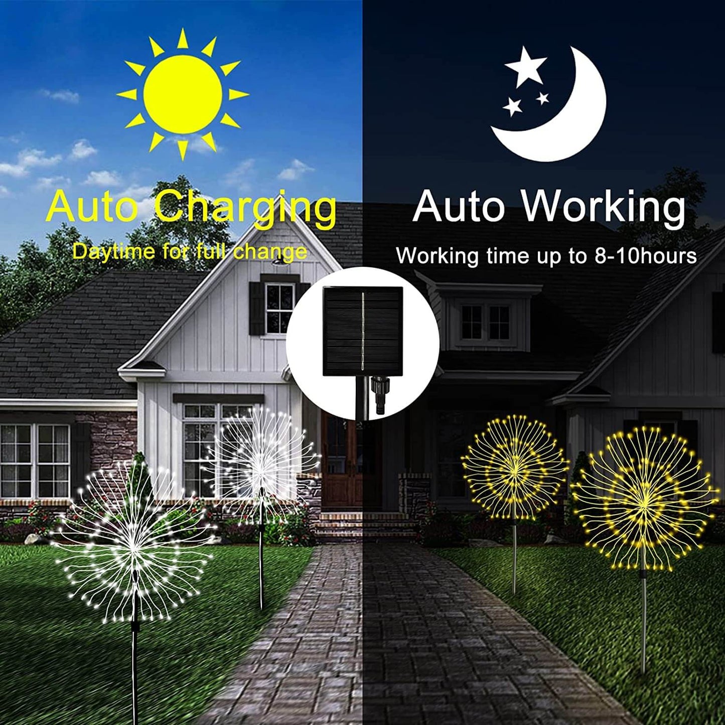 Waterproof Solar Garden Firework Lamp
