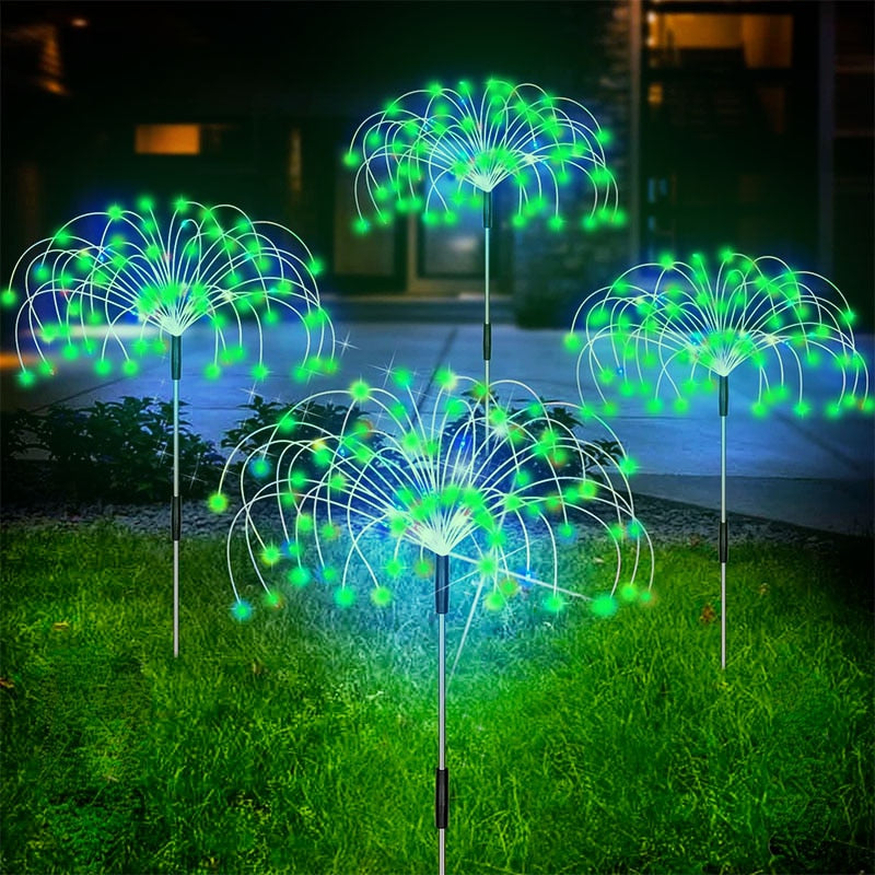 Waterproof Solar Garden Firework Lamp