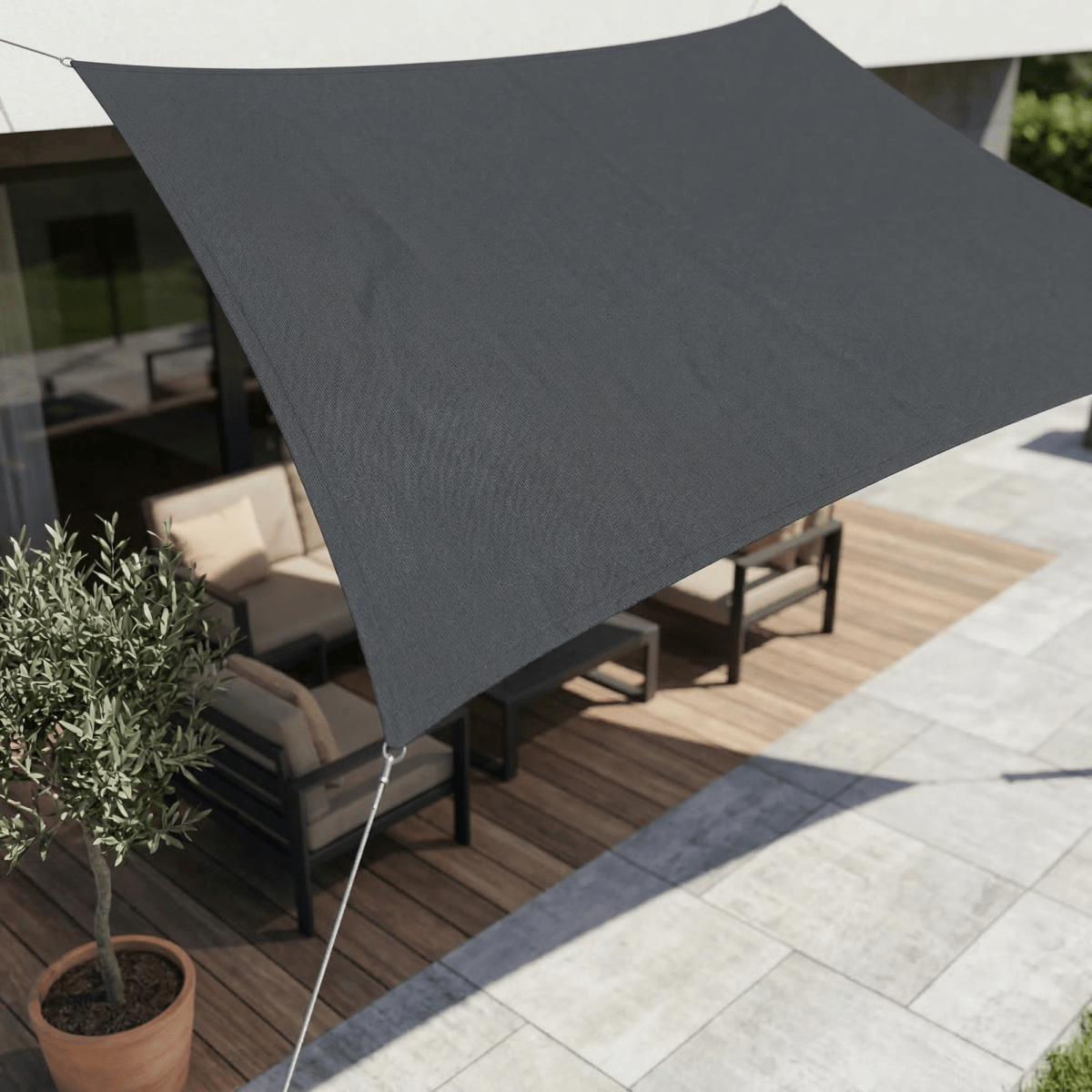 Waterproof Sun Sail with UV Protection for Terrace and Balcony