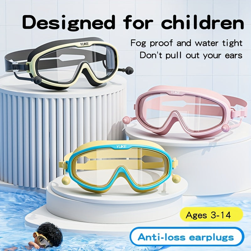Waterproof Swim Goggles for Kids - Anti-Fog & UV Protection
