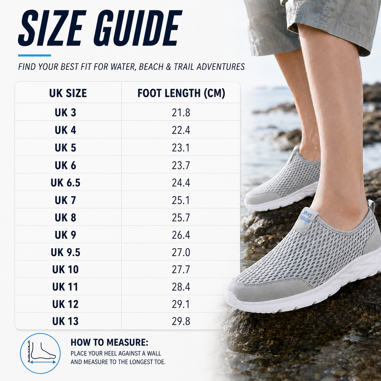 Waverun Lightweight Breathable Water Sports Shoe