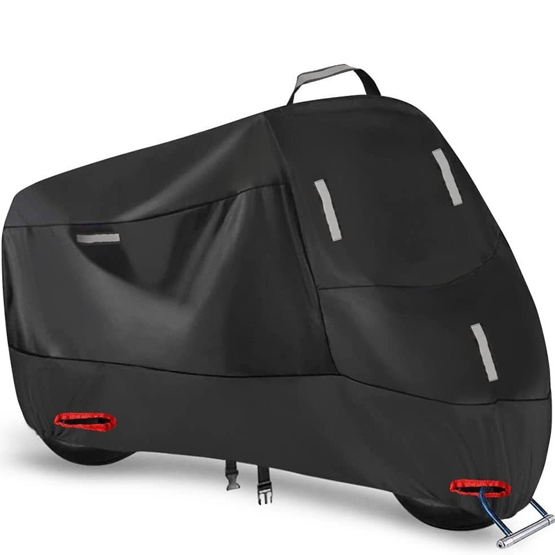 Weatherproof Motorcycle Cover | Oxford Fabric | Reflective Strips & Reinforced Lock Openings | StormShell