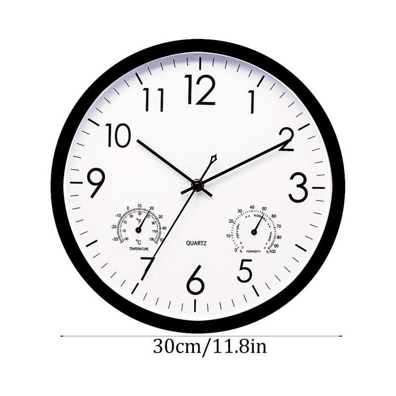 Weatherproof Outdoor Garden Clock with Temperature Gauge