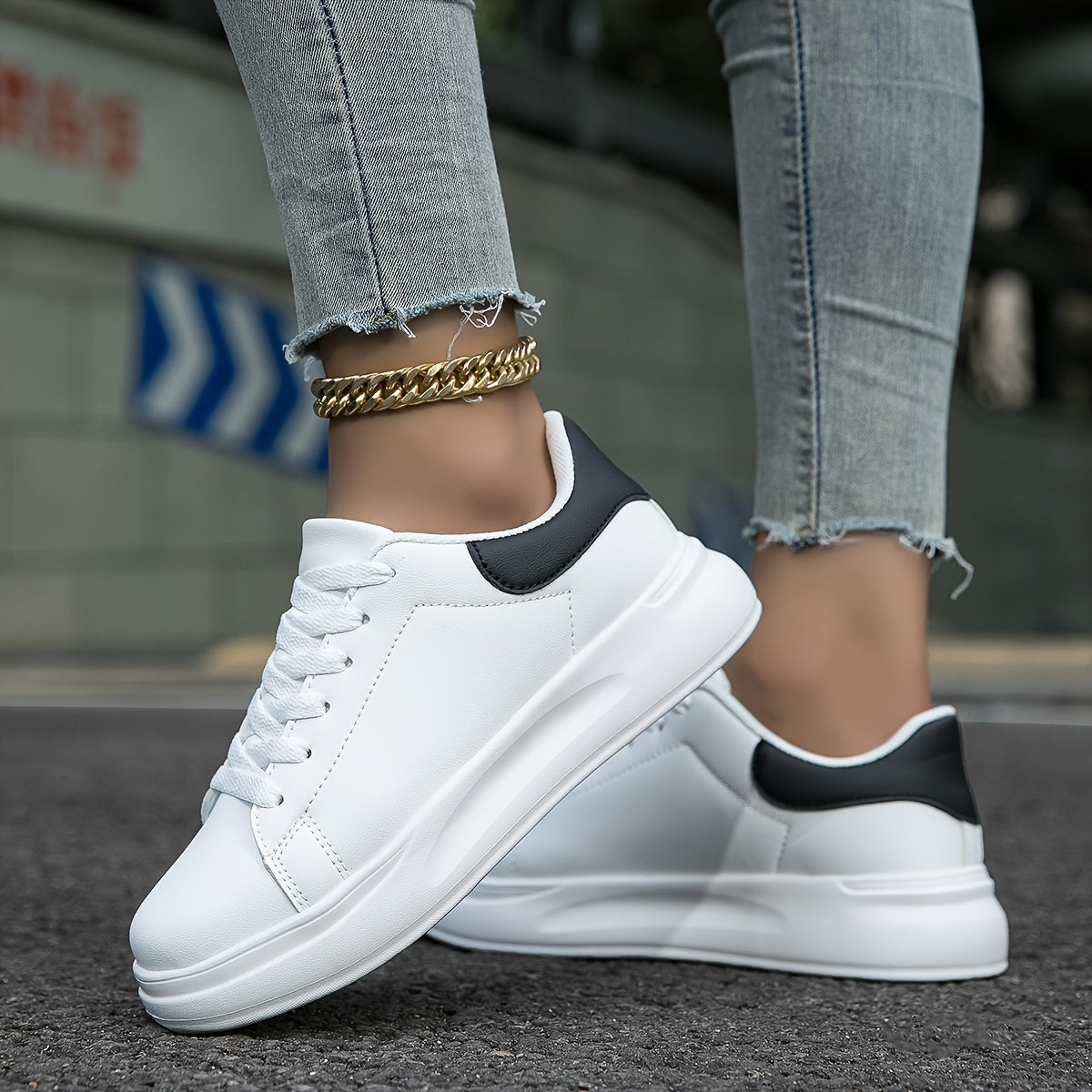 White Women's Sneakers - Orthopedic and Comfortable