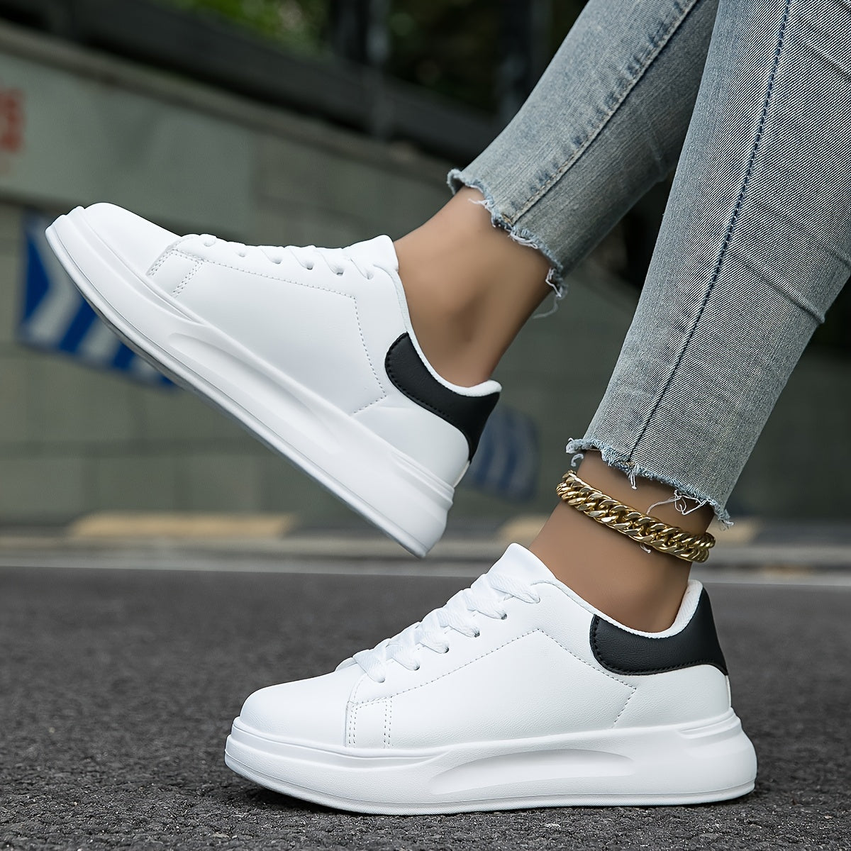 White Women's Sneakers - Orthopedic and Comfortable