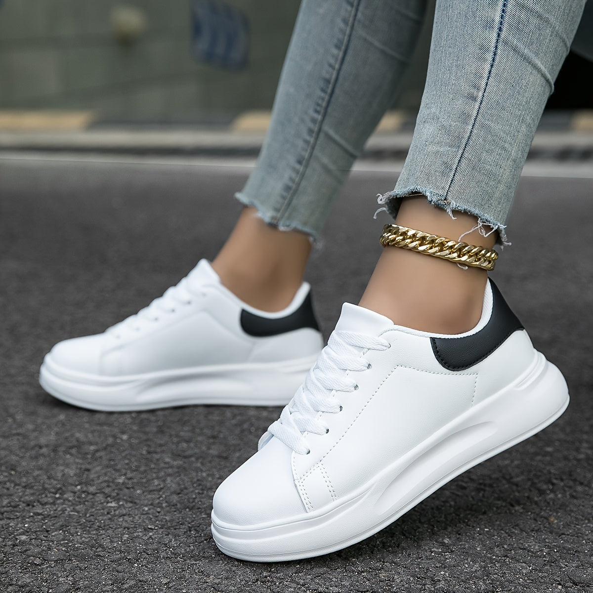 White Women's Sneakers - Orthopedic and Comfortable