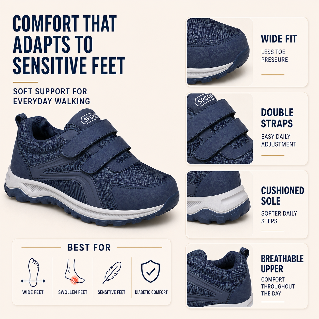 Wide-Fit Orthopedic Walking Trainer
