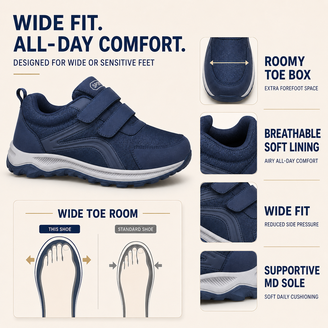 Wide-Fit Orthopedic Walking Trainer
