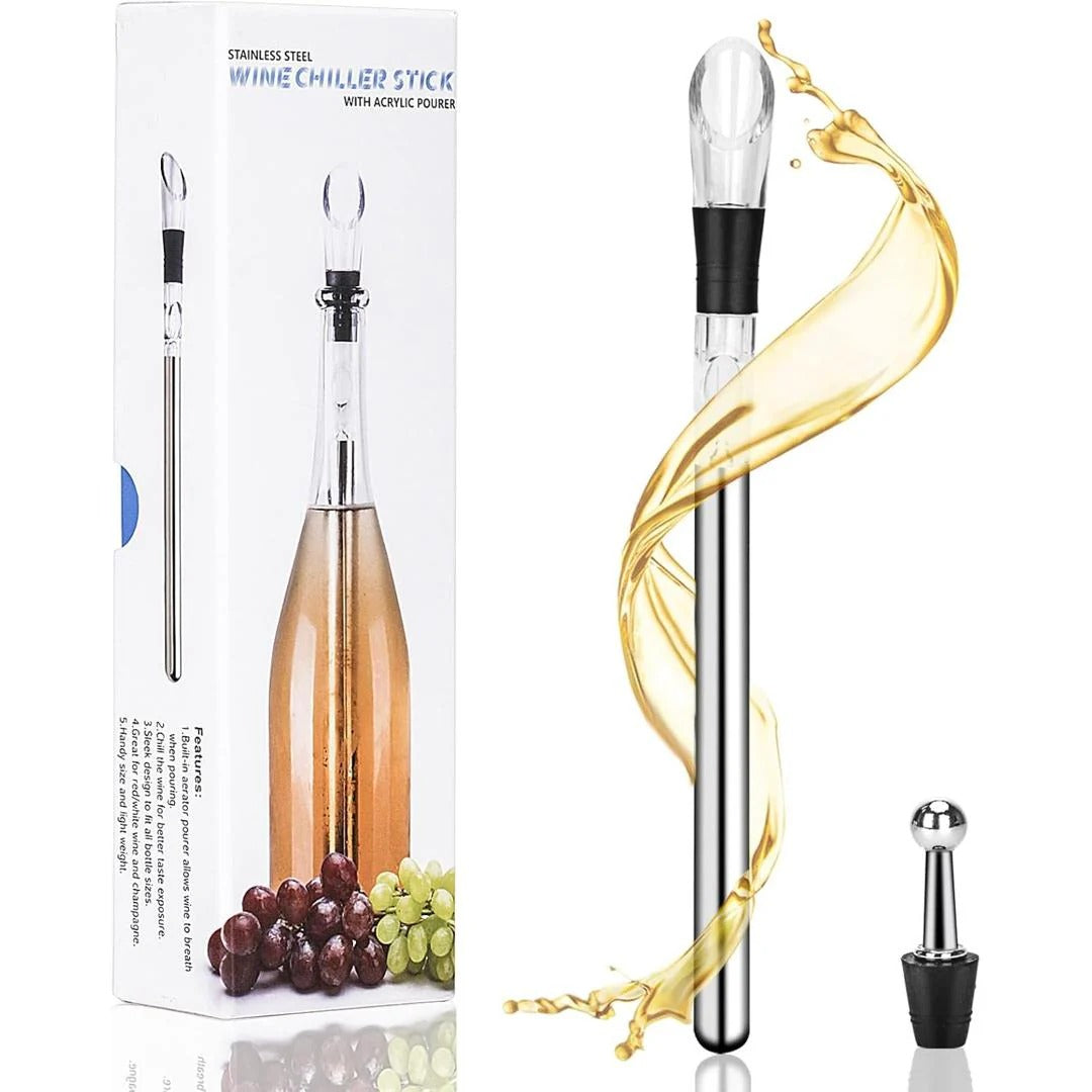 Wine Chiller and Aerator – Perfect Temperature Always 1+1 FREE